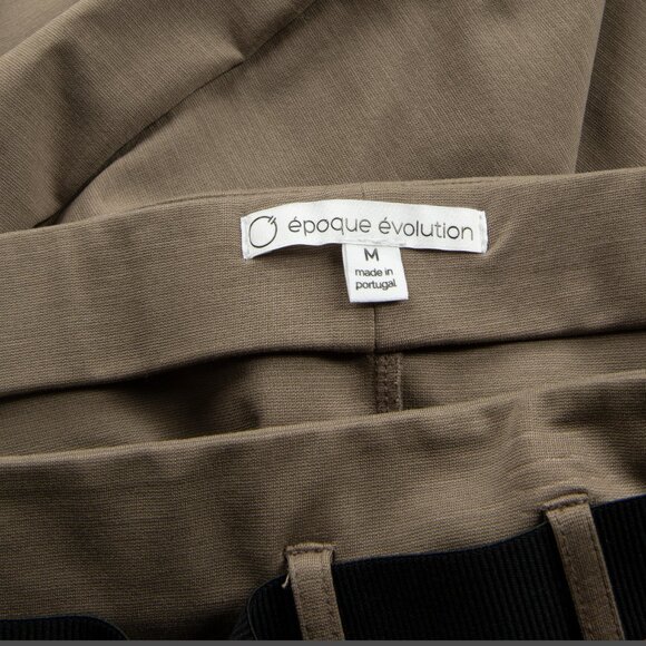 EPOQUE EVOLUTION Belted Pocket Skirt Straight Pencil Taupe M - Picture 3 of 6